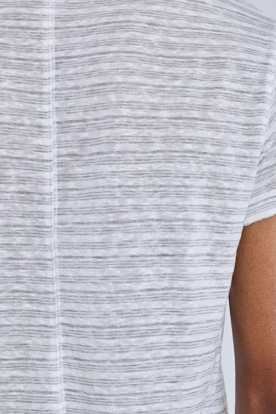 Gestreiftes „Mist“-T-Shirt