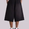 Gewaschene schwarze „Monster“ Jogger-Baggy-Shorts
