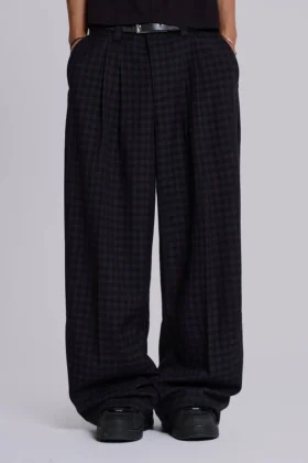 Goliath-Anzughose im Gingham-Muster