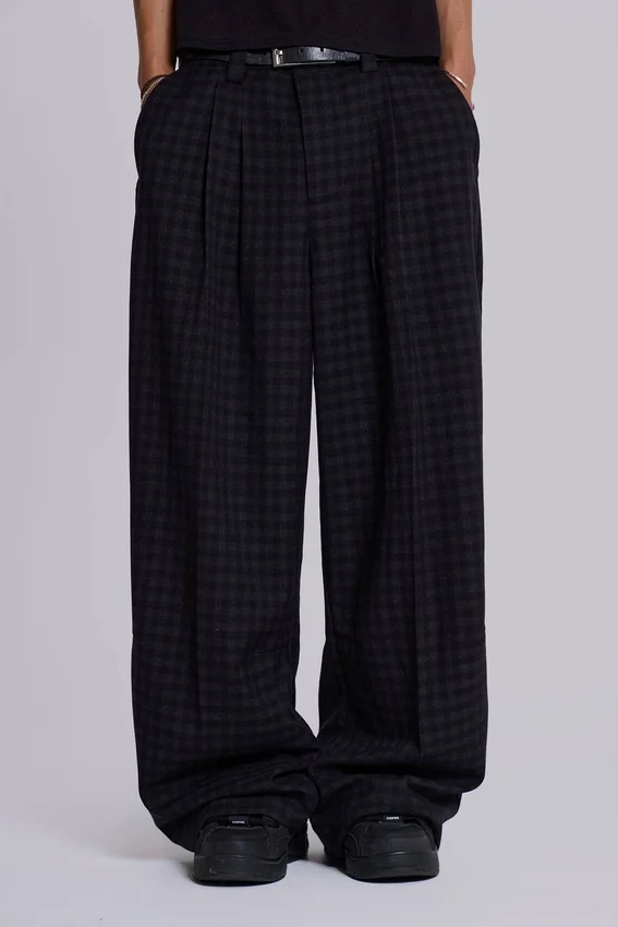Goliath-Anzughose im Gingham-Muster