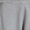 Grau melierte, baggy Monster Joggers mit Umschlag