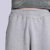 Grau melierte „Monster Joggers“ Baggy-Shorts
