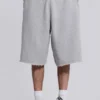 Grau melierte „Monster Joggers“ Baggy-Shorts