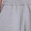 Grau melierte Waffel-Monster-Jogging-Shorts