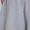 Grau melierte Waffel-Monster-Jogging-Shorts