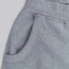 Grau melierte Waffel-Monster-Jogging-Shorts