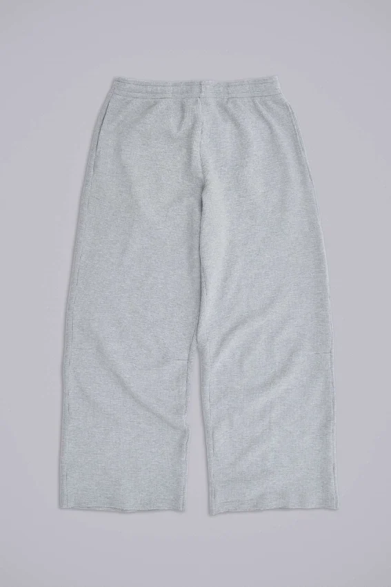Grau melierte Waffle Monster Joggers