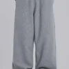 Grau melierte Waffle Monster Joggers