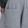 Grau melierte Waffle Monster Joggers