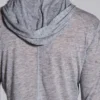 Grau melierter „Mist“-Hoodie