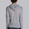 Grau melierter „Mist“-Hoodie
