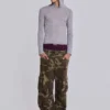 Grau melierter „Mist“-Hoodie