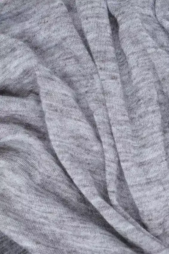 Grau meliertes Haze-Henley-Oberteil