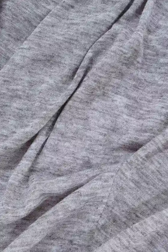 Grau meliertes Haze-Henley-Oberteil