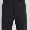 Graue Anzughose mit gestuftem Bootcut