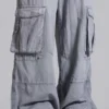 Graue „Decoy“-Cargohosen im Washed-Look