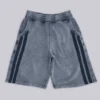 Graue, gewaschene Jogging-Shorts „Sporty Stripe Monster Joggers“