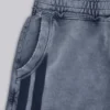 Graue, gewaschene Jogging-Shorts „Sporty Stripe Monster Joggers“