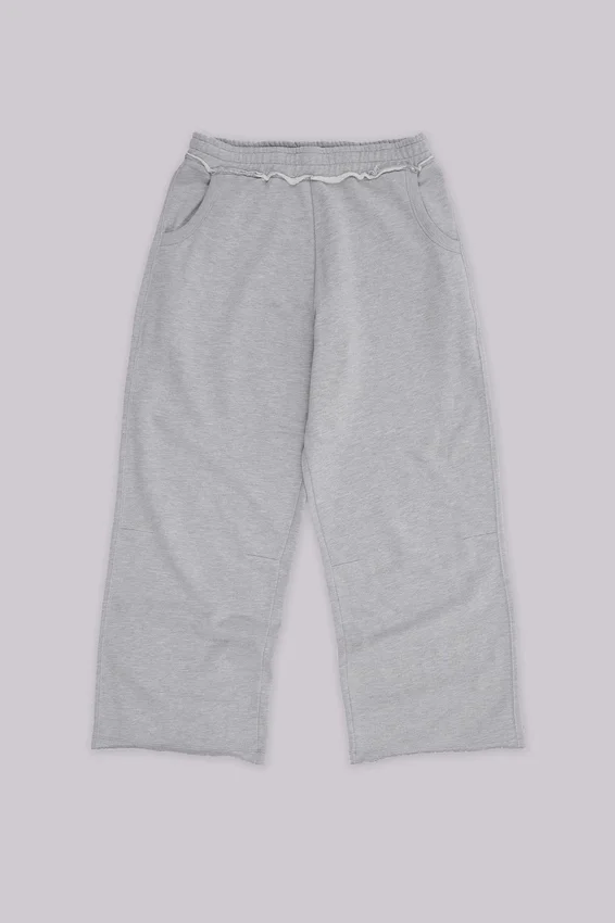 Graue, melierte, weite „Monster Joggers“
