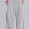 Graue, melierte, weite „Monster Joggers“