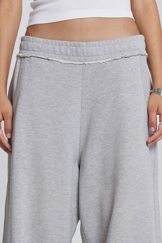 Graue, melierte, weite „Monster Joggers“