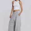 Graue, melierte, weite „Monster Joggers“