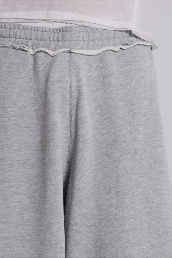 Graue, melierte, weite „Monster Joggers“