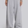 Graue, melierte, weite „Monster Joggers“