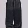 Graue, sportliche, weite Monster Joggers