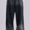 Graue, sportliche, weite Monster Joggers