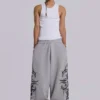 Graue, weite „Blade“-Jogginghose
