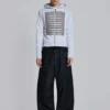 Grauer melierter „Military Monster“-Hoodie