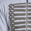 Grauer melierter „Military Monster“-Hoodie