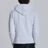 Grauer melierter „Military Monster“-Hoodie