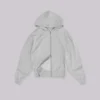 Grauer, melierter Oversize-Monster Hoodie