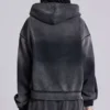 Grauer, sportlicher, weiter Monster Hoodie
