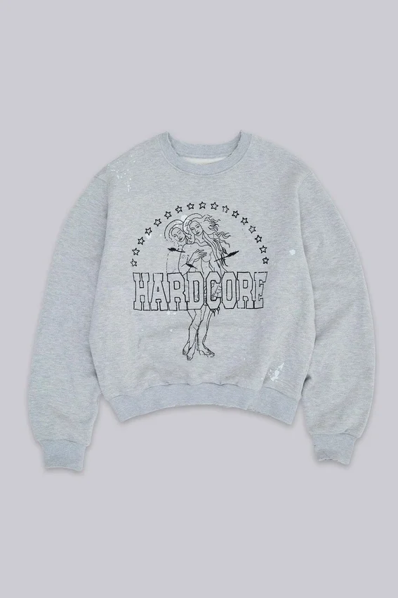 Hardcore Sweatshirt mit Rundhalsausschnitt
