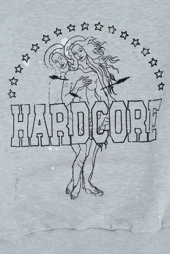 Hardcore Sweatshirt mit Rundhalsausschnitt