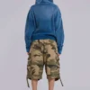 Hoodie mit Nieten in Sunfade-Waffeloptik