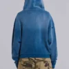 Hoodie mit Nieten in Sunfade-Waffeloptik