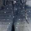 Hunter-Jeans mit lockerem, geradem Bein und Spiegeln
