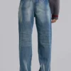Hunter – Lockere Jeans mit geradem Bein in blauer Waschung