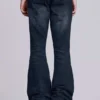 Indigo Creased Drift Bootcut-Jeans