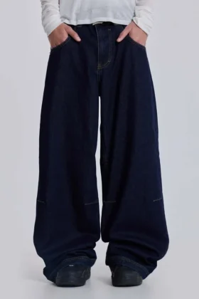Indigo Low-Rise-Colossus-Baggy-Jeans