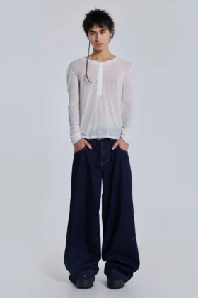 Indigo Low-Rise-Colossus-Baggy-Jeans