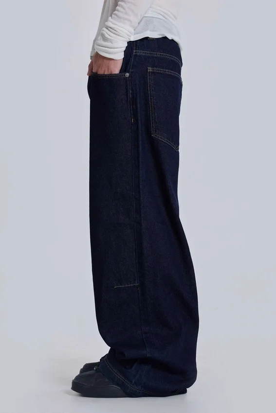 Indigo Low-Rise-Colossus-Baggy-Jeans