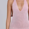 Infinity-Halter-Minikleid in Rosa