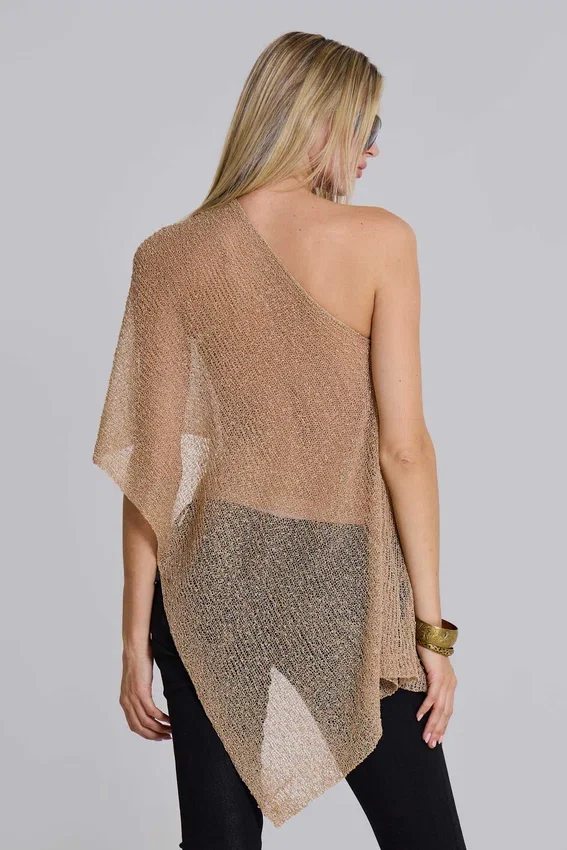 Infinity Multiway-Strickcape in Sand