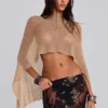 Infinity Multiway-Strickcape in Sand