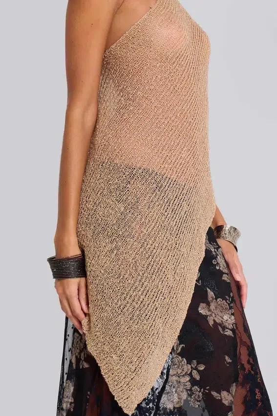 Infinity Multiway-Strickcape in Sand